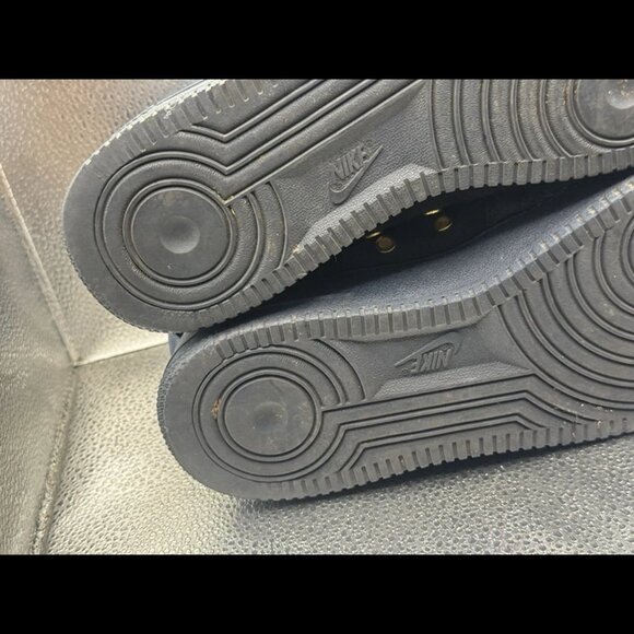 Size 11 - Nike SF Air Force 1 Mid 'Obsidian' Navy Blue/Gold Mens 917753-400 - Picture 12 of 13